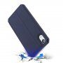 Dux Ducis pokrowiec flip z miejscem na karty do iPhone XR - niebieskie