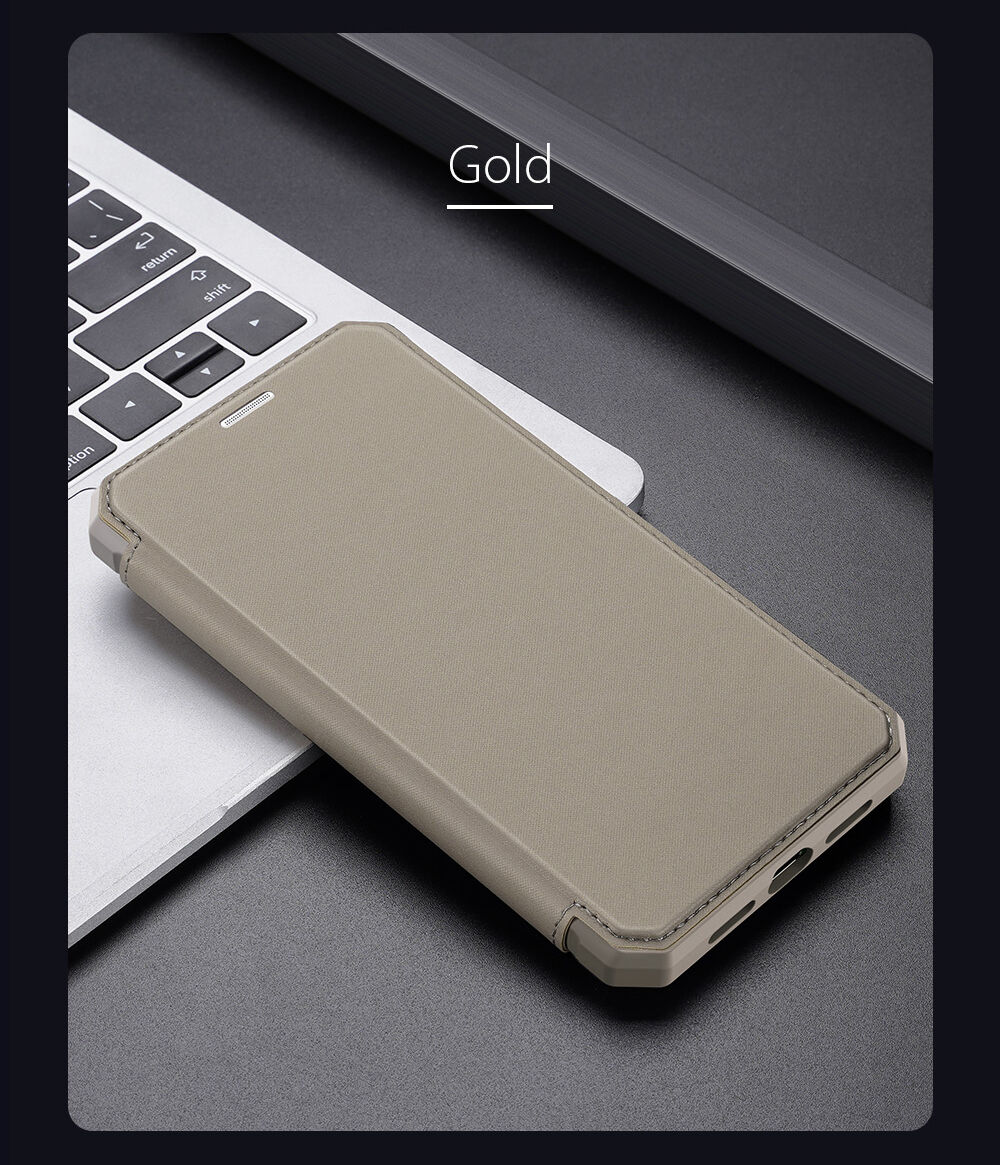 Dux Ducis pokrowiec flip z miejscem na karty do iPhone XR - niebieskie