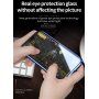 Etui z ramką metalową i szkłem hartowanym anti-blue-ray do części przedniej i tylnej iPhone X / XS - złote