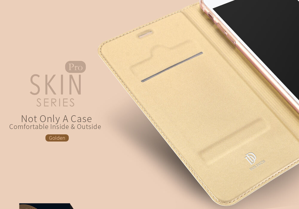 Dux Ducis pokrowiec flip ze stojakiem dla iPhone 7 Plus / 8 Plus - złoty