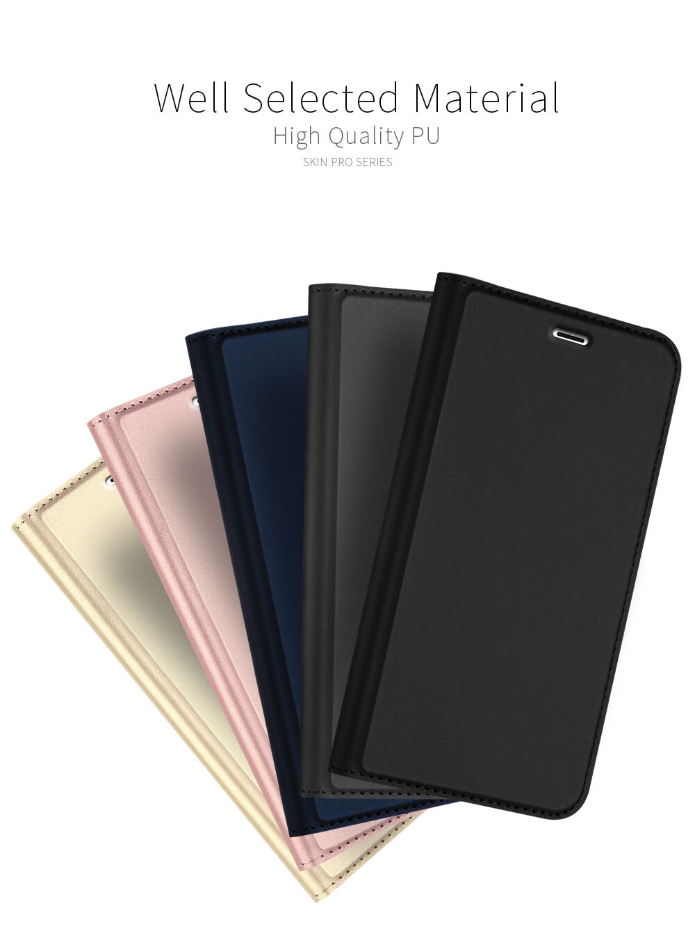 Dux Ducis pokrowiec flip ze stojakiem dla iPhone 7 Plus / 8 Plus - ciemnoszary