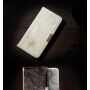 Pokrowiec flip ze wzorem marmuru dla iPhone 7 / 8 - czarny