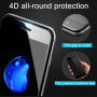 4D szkło hartowane 9H (Tempered Glass) do iPhone 6 Plus / 6S Plus - 0,26 mm – czarne