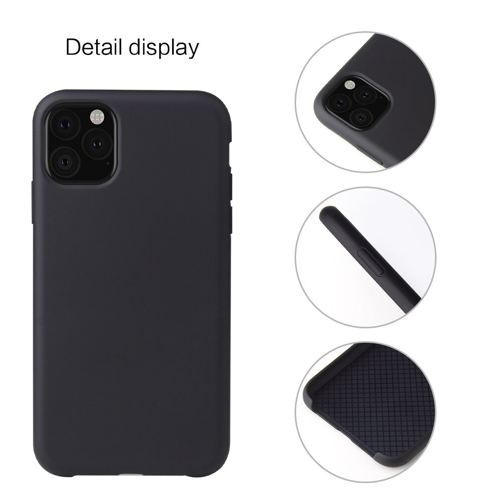 Howmark miękkie gumowane etui do iPhone 11 Pro Max - czarne