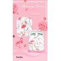 Kingxbar etui przezroczyste z kamyczkami do AirPods 1 / 2 - fale i flamingi