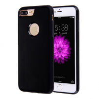 Magiczne antygrawitacyjne etui samoprzylepne dla Apple iPhone 8 Plus / 7 Plus - odpowiednie do selfie - czarne