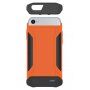 Trwałe opakowanie ochronne z zewnętrzną baterią 4000 mAh dla iPhone 6/6S/7/8 - pomarańczowe