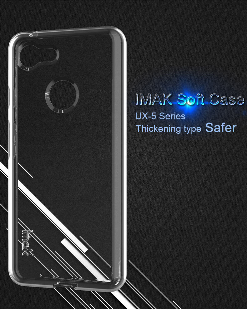 Imak etui plastikowe do Google Pixel 3 - przezroczyste