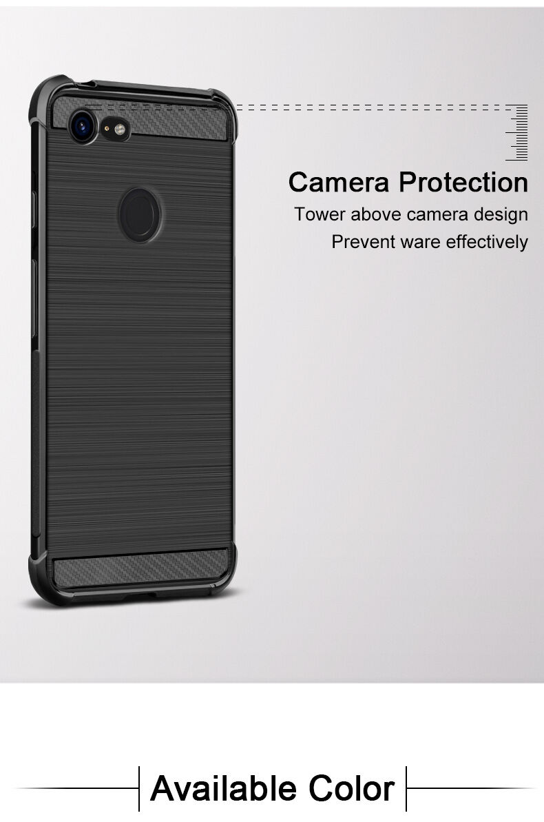 Imak Vega etui plastikowe z teksturą szlifowaną do Google Pixel 3XL - czarne