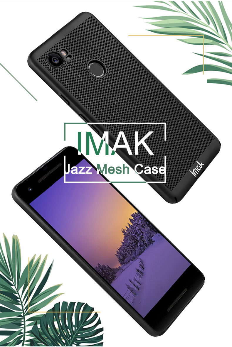 Imak etui plastikowe z wentylacją do Google Pixel 2XL - czarne