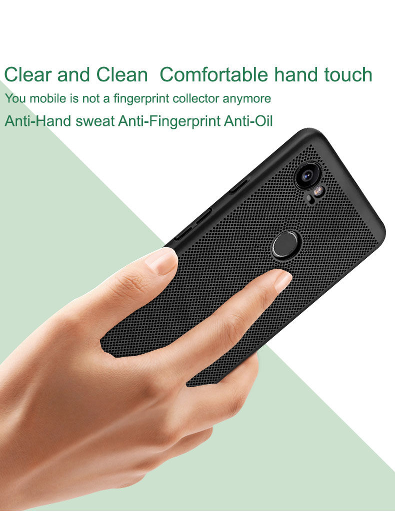 Imak etui plastikowe z wentylacją do Google Pixel 2XL - czarne