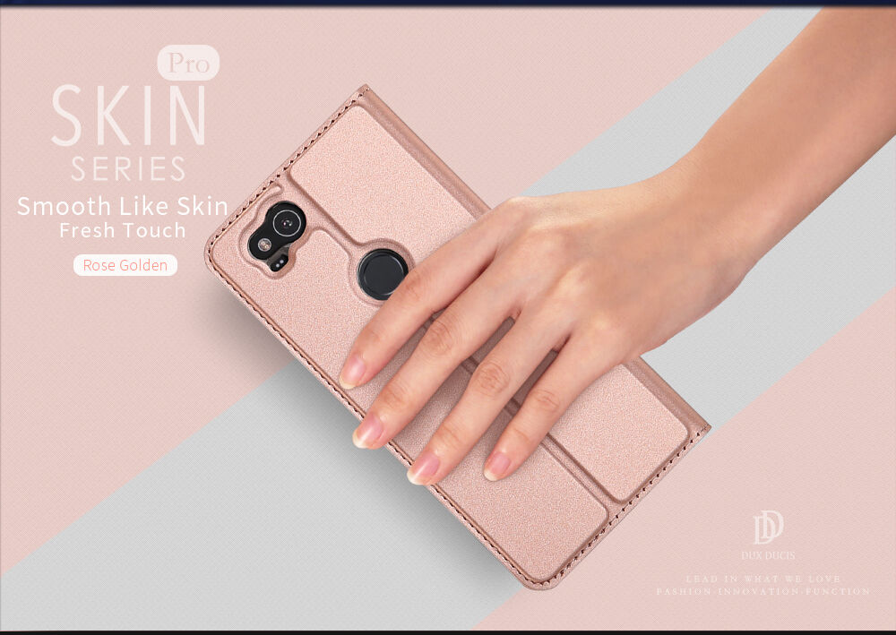 Dux Ducis Skin Pro pokrowiec flip do Google Pixel 2 - różowo-złoty