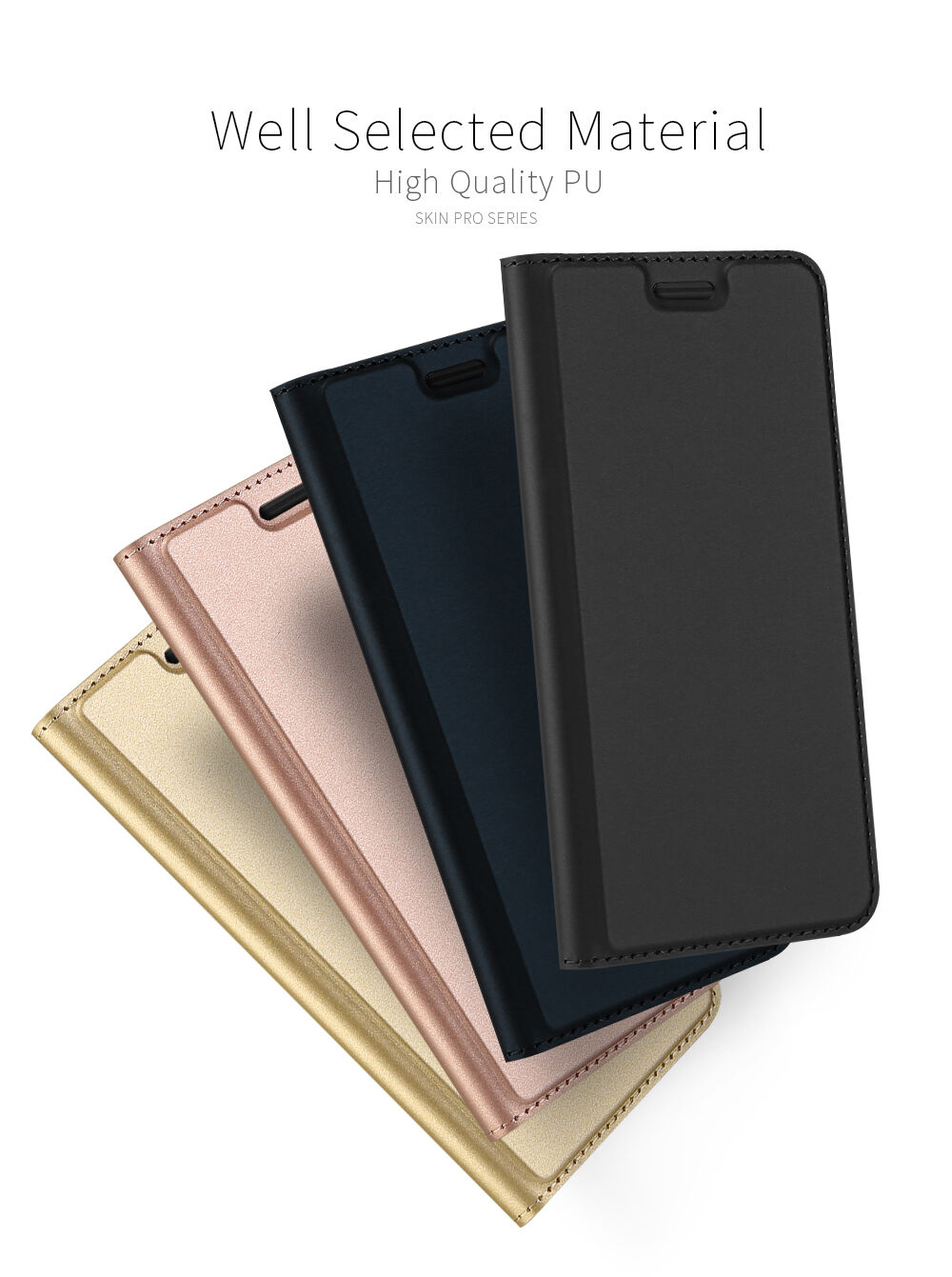 Dux Ducis Skin Pro pokrowiec flip do Google Pixel 2 - różowo-złoty