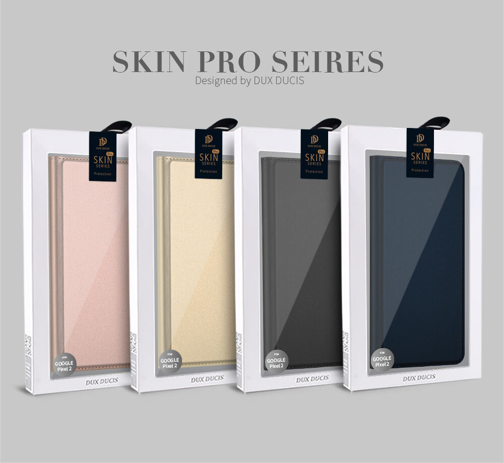 Dux Ducis Skin Pro pokrowiec flip do Google Pixel 2 - różowo-złoty