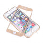 Etui plastikowe do iPhone 6 / 6S z ochroną 360° - chroni część przednią i tylną - złote