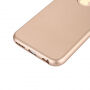 Etui plastikowe do iPhone 6 / 6S z ochroną 360° - chroni część przednią i tylną - złote
