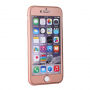 Etui plastikowe do iPhone 6 / 6S z ochroną 360° - chroni część przednią i tylną - różowo-złote (Rose Gold)