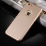 Etui plastikowe do iPhone 6 Plus / 6S Plus z ochroną 360° - chroni część przednią i tylną - złote