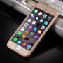 Etui plastikowe do iPhone 6 Plus / 6S Plus z ochroną 360° - chroni część przednią i tylną - złote