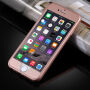 Etui plastikowe do iPhone 6 Plus / 6S Plus z ochroną 360° - chroni część przednią i tylną - różowo-złote (Rose Gold)