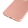 Etui silikonowe do iPhone 8 Plus / 7 Plus z ochroną 360° - chroni część przednią i tylną - różowo-złote (Reso Gold)
