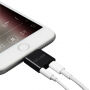 OCUBE 2w1 redukcja Lightning do 3,5 mm portu i Lightning dla Apple iPhone - czarna