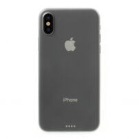 Tylne matowe ultra cienkie etui plastikowe dla Apple iPhone XS / iPhone X - szare