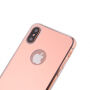 Lustrzane etui ochronne dla iPhone XS / iPhone X - różowo-złote