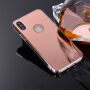 Lustrzane etui ochronne dla iPhone XS / iPhone X - różowo-złote
