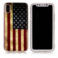 Tylne etui plastikowe dla Apple iPhone XS / iPhone X - flaga amerykańska