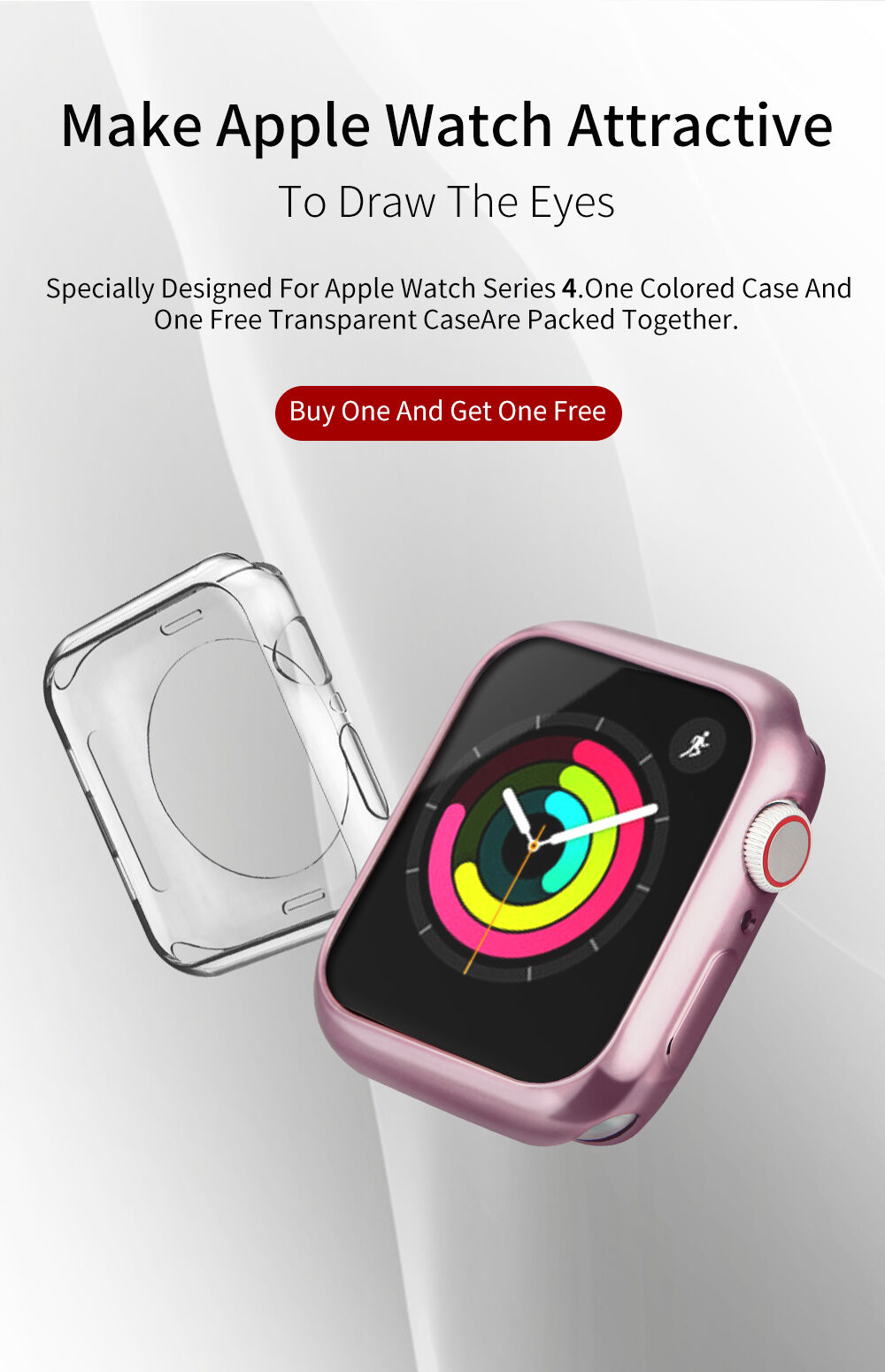 Dux Ducis etui ochronne na Apple Watch 44mm - różowe