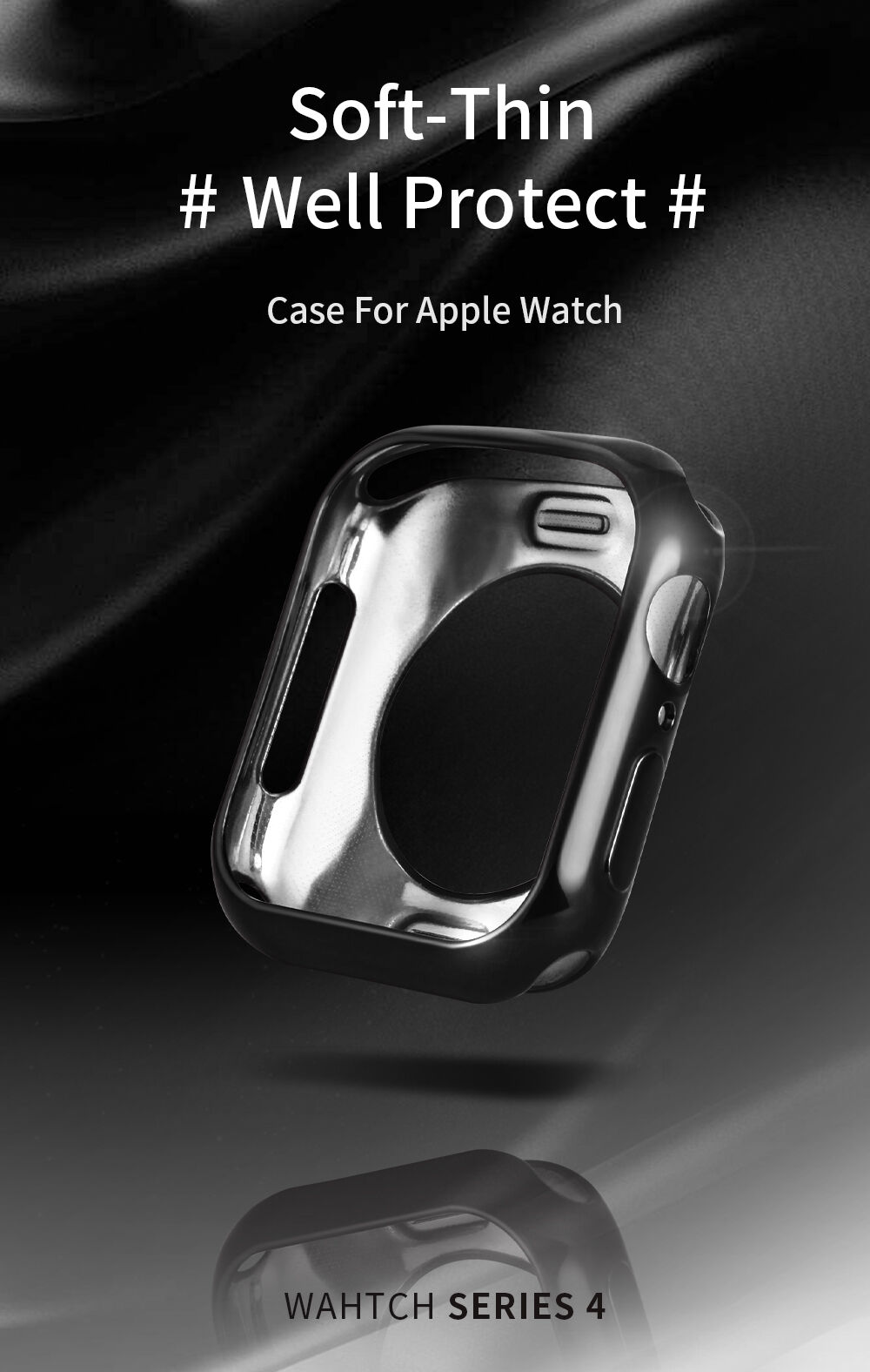 Dux Ducis etui ochronne na Apple Watch 40mm - czarne