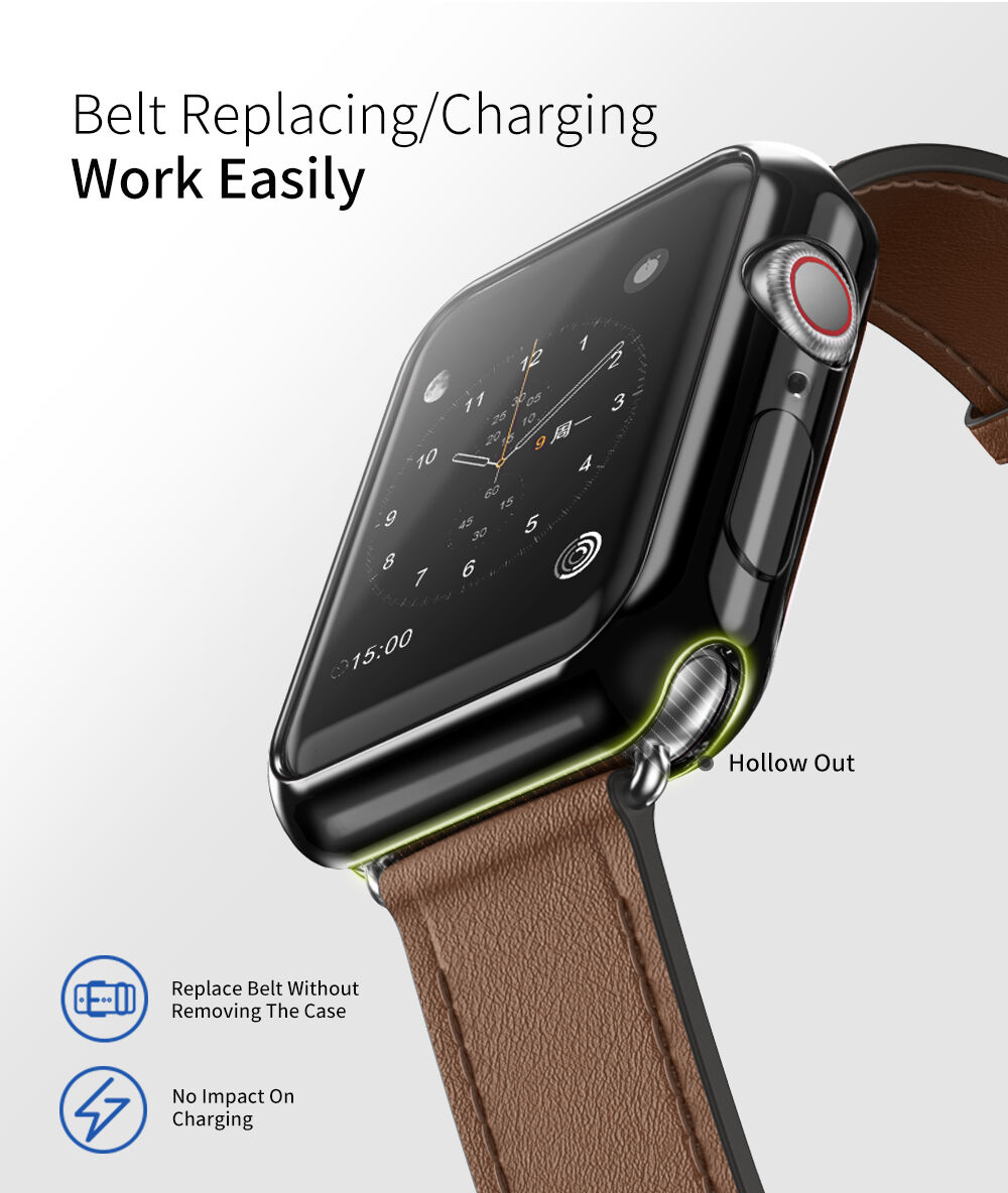 Dux Ducis etui ochronne na Apple Watch 40mm - czarne