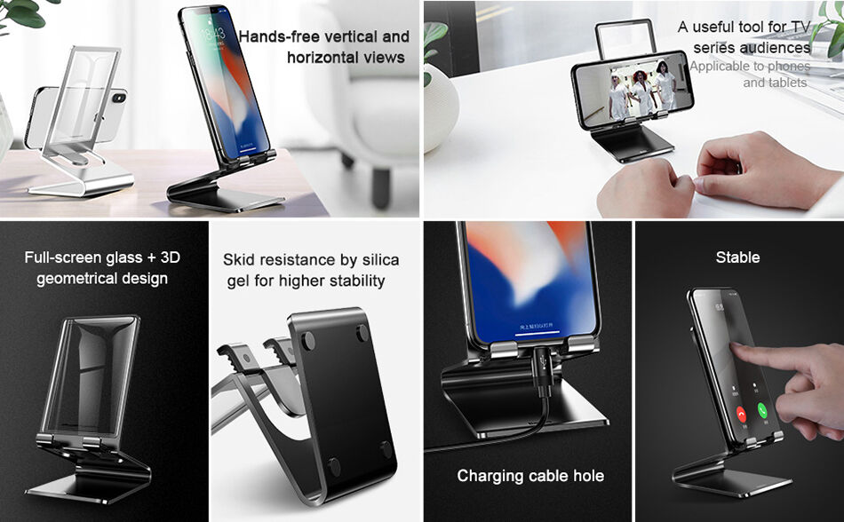 BASEUS elegancki stojak do iPhone - czarny