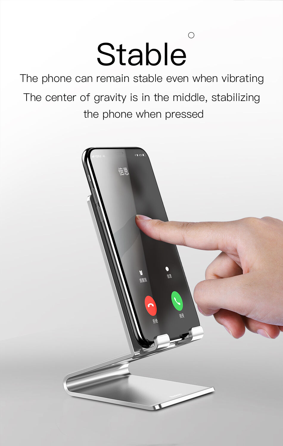 BASEUS elegancki stojak do iPhone - czarny