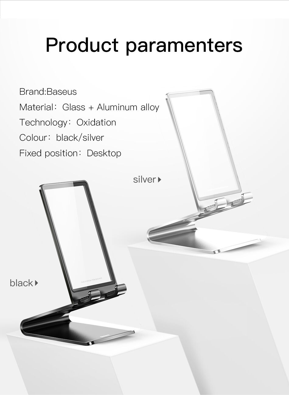 BASEUS elegancki stojak do iPhone - czarny