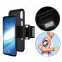 Etui sportowe na rękę z pierwiastkami refleksyjnymi dla Apple iPhone XS / iPhone X - czarne