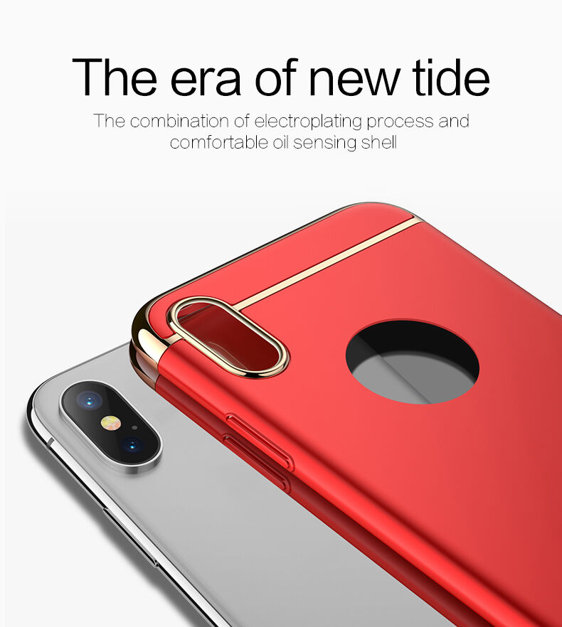 MOFI luksusowe etui do iPhone XS Max - różowo-złote
