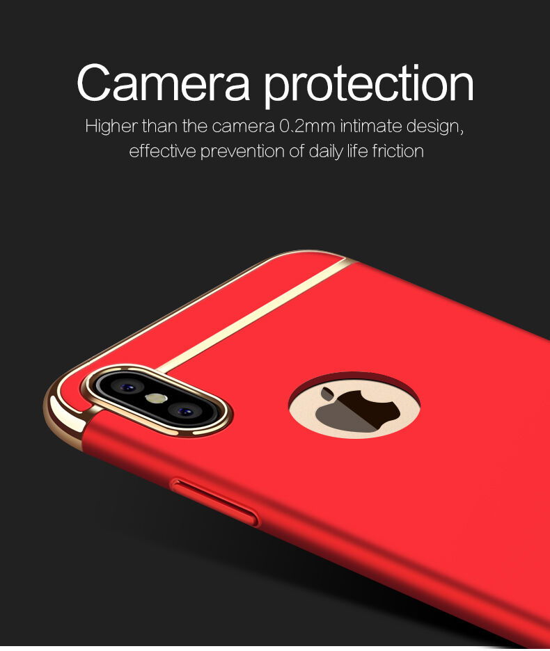 MOFI luksusowe etui do iPhone XS Max - różowo-złote
