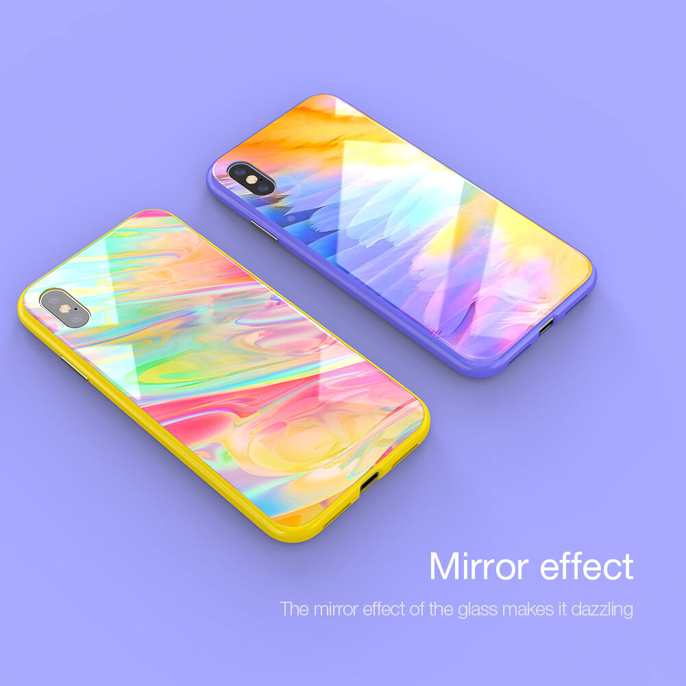 NILLKIN Ombre etui do iPhone XS Max - fioletowe