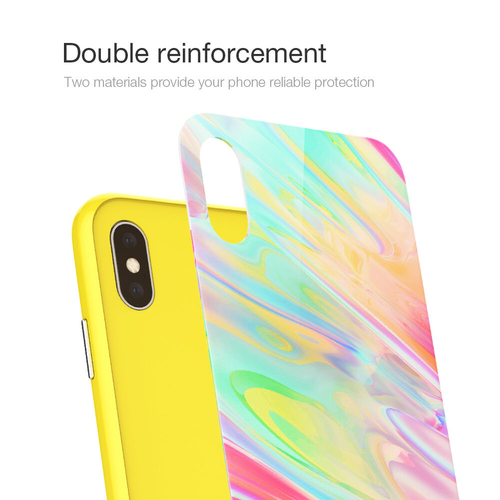 NILLKIN Ombre etui do iPhone XS Max - fioletowe