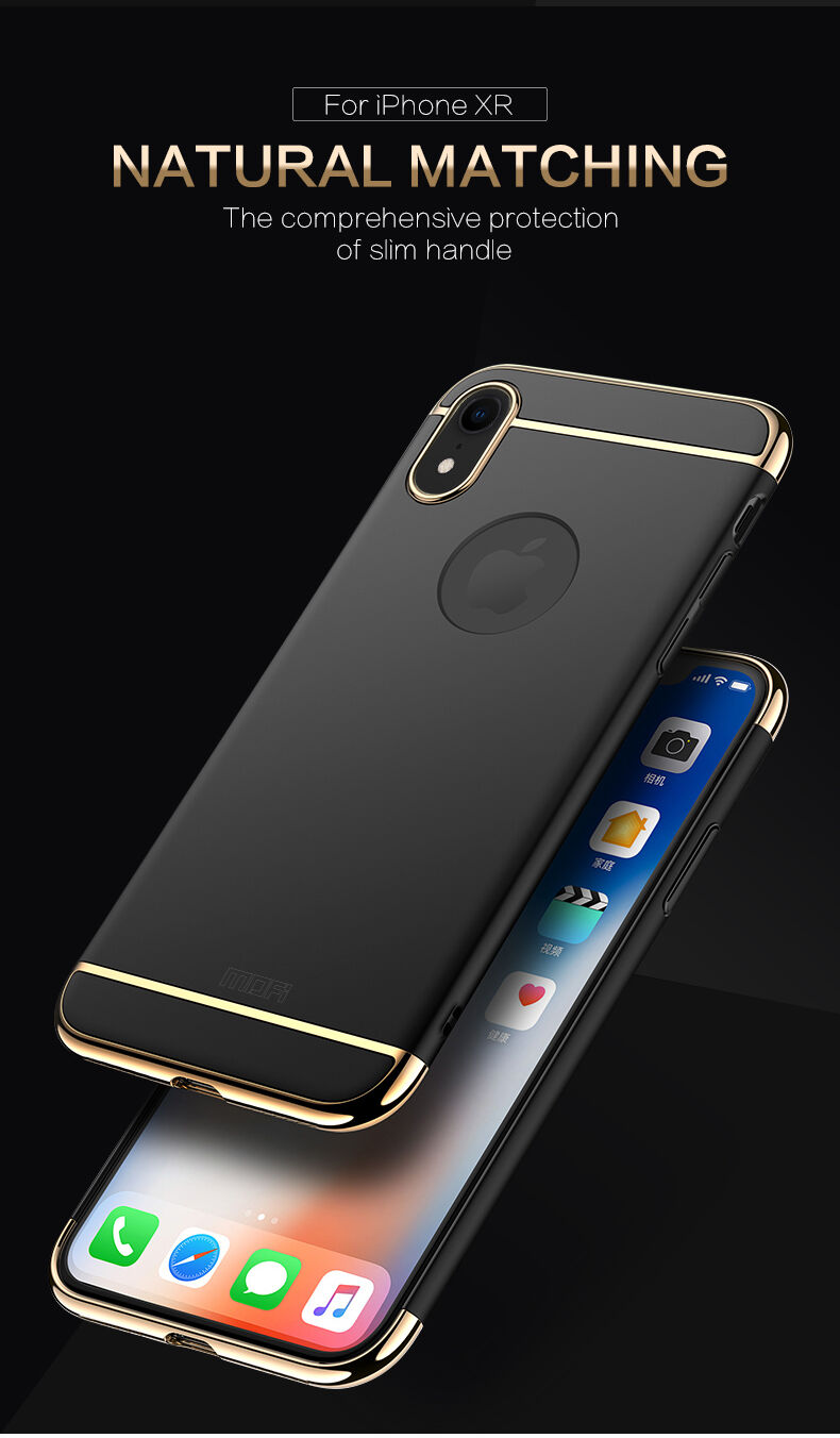 MOFI luksusowe etui do iPhone XR - złote