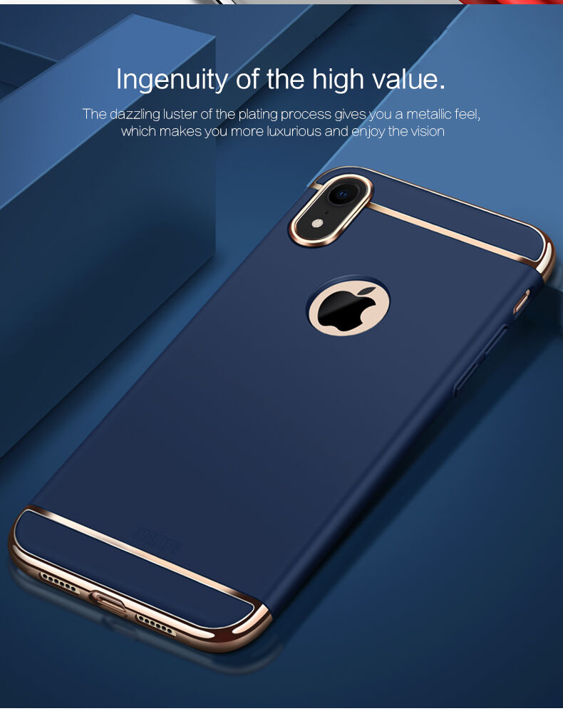 MOFI luksusowe etui do iPhone XR - złote