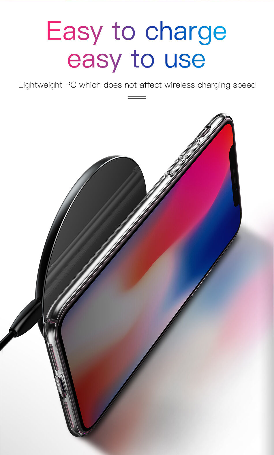 BASEUS Aurora etui do iPhone XS - niebieskie