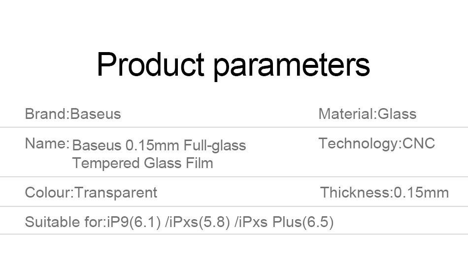 BASEUS podwójnie hartowane szkło do iPhone XR / 11