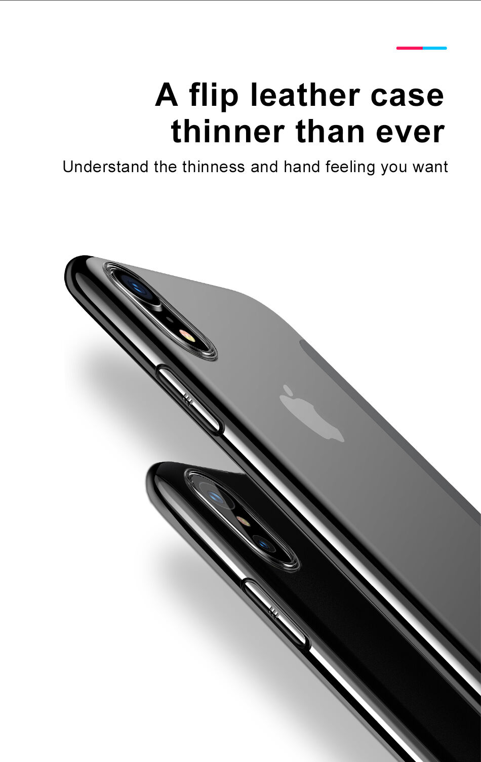 BASEUS pokrowiec flip do iPhone XS Max - czerwony