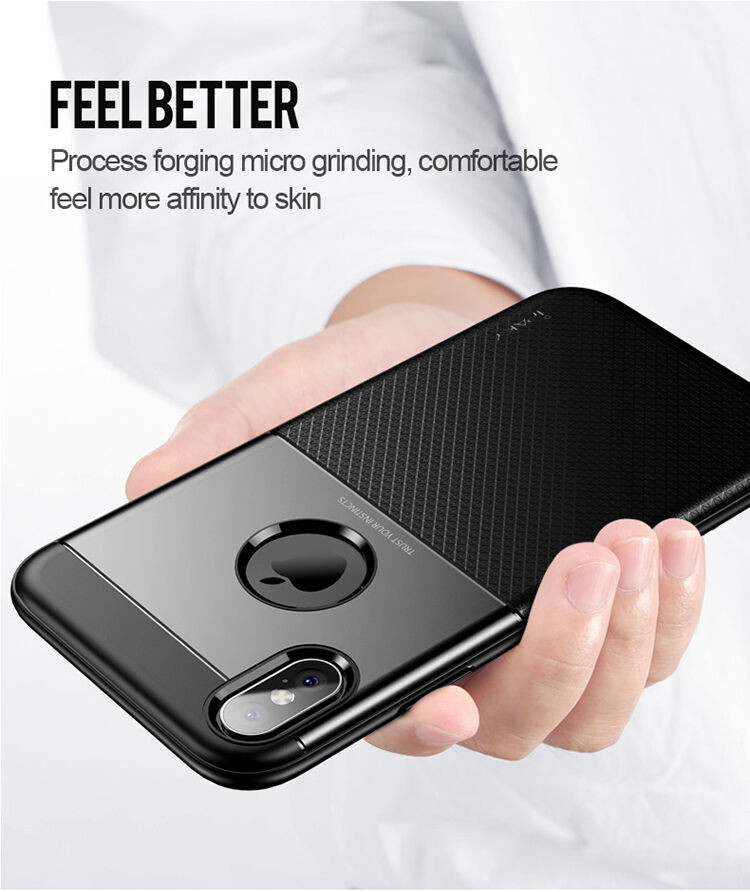 IPAKY Grid etui do iPhone XS Max - niebieskie IPAKY Grid etui do iPhone XS Max - niebieskie
