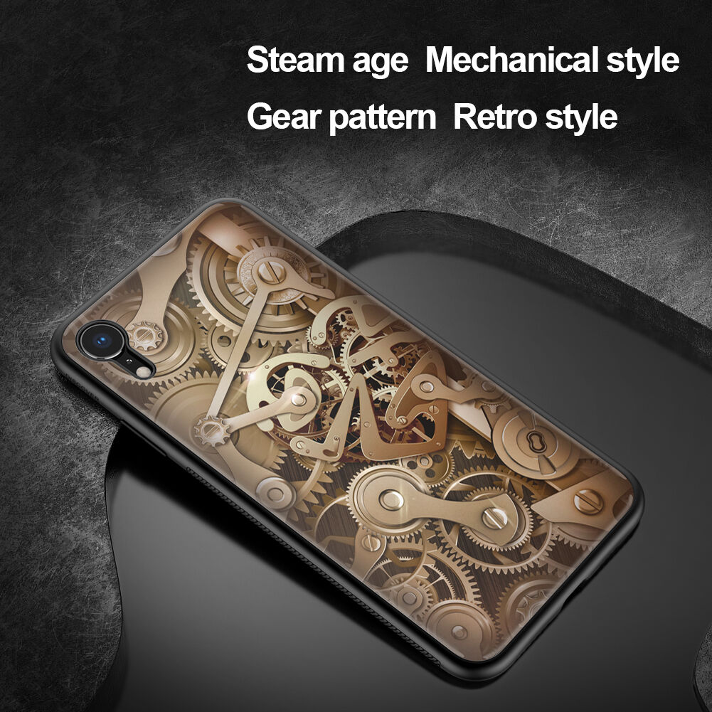 NILLKIN Gear etui ze szklaną częścią tylną do iPhone XR