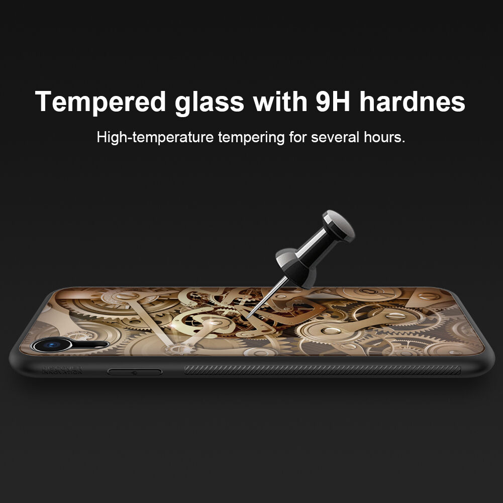 NILLKIN Gear etui ze szklaną częścią tylną do iPhone XR