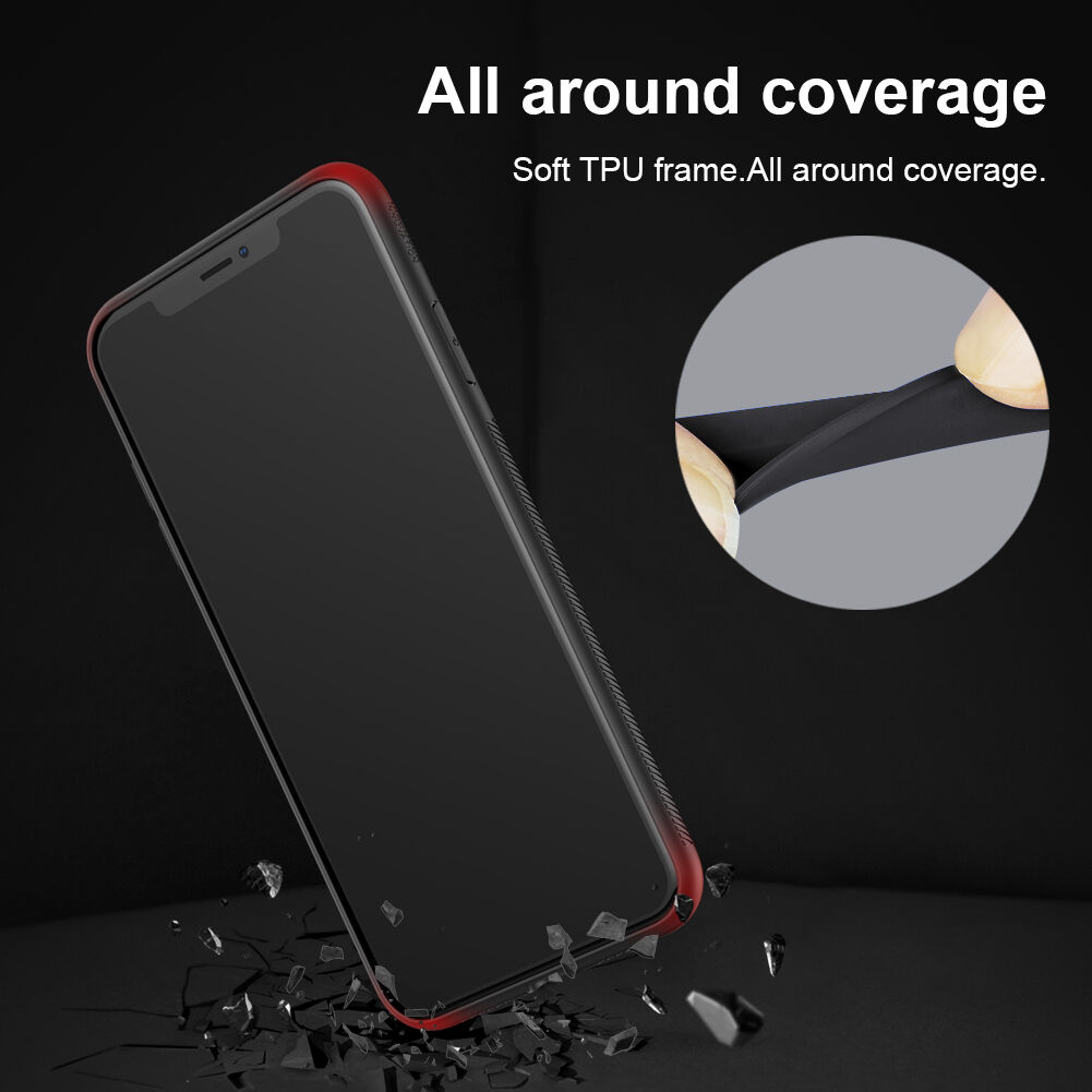 NILLKIN Gear etui ze szklaną częścią tylną do iPhone XR